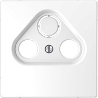 Лицевая панель Schneider Electric Merten D-Life для 3-м. розетки TV+R+SAT белый лотос